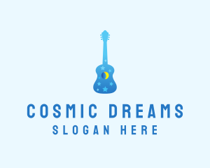 Night Dream Guitar  logo design