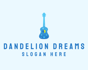 Night Dream Guitar  logo design