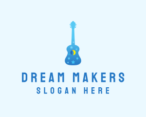 Night Dream Guitar  logo design