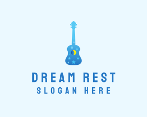 Night Dream Guitar  logo design