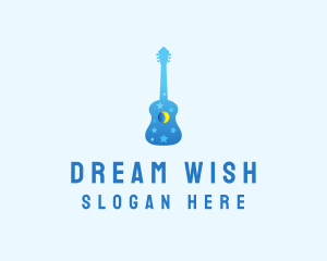 Night Dream Guitar  logo design