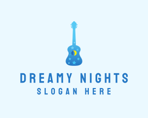 Night Dream Guitar  logo design