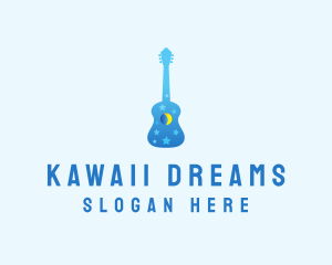 Night Dream Guitar  logo design