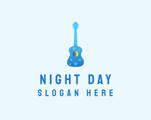 Night Dream Guitar  logo design