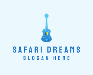 Night Dream Guitar  logo design