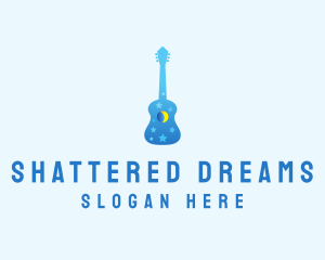 Night Dream Guitar  logo design