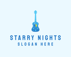 Night Dream Guitar  logo design