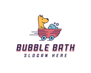 Dog Grooming Bath logo design