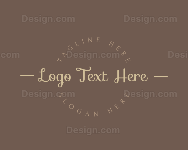 Elegant Cursive Brand Logo