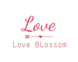 Love Wedding Wordmark logo design