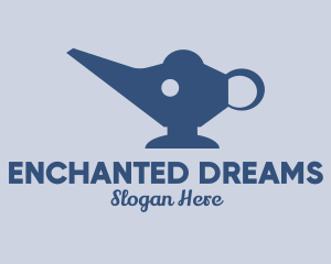 Elephant Magic Lamp  logo design