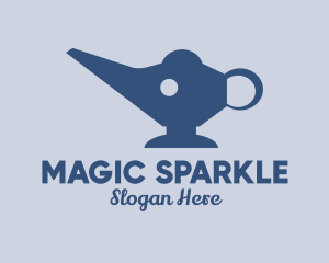 Elephant Magic Lamp  logo design