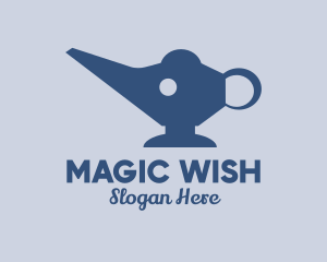 Elephant Magic Lamp  logo design