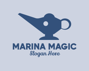 Elephant Magic Lamp  logo design