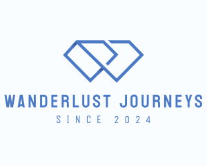 Blue Diamond Outline  logo
