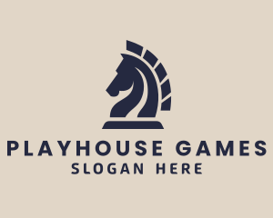 Strategist Horse Game  logo design