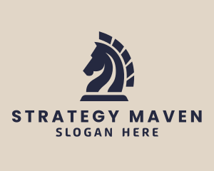 Strategist Horse Game  logo design