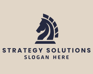 Strategist Horse Game  logo design