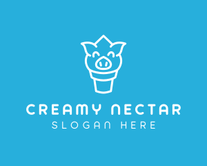 Ice Cream Pig logo