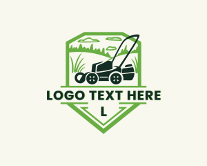 Grass Cutting Lawn Mower  logo