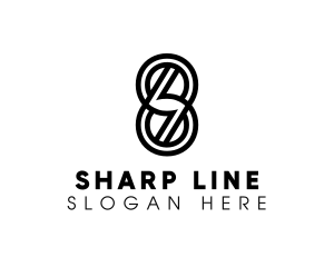 Modern Geometric Outline logo