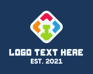Color - Colored Mobile App logo design