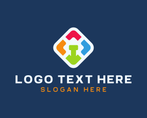 Color - Colored Mobile App logo design