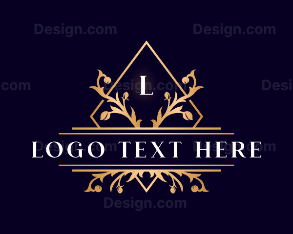 Luxury Floral Diamond Logo