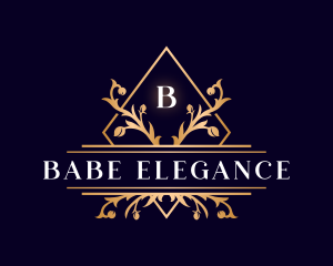 Luxury Floral Diamond logo design