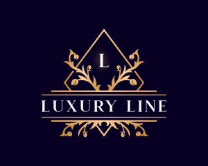 Luxury Floral Diamond logo design