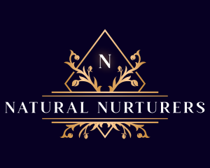 Luxury Floral Diamond logo design