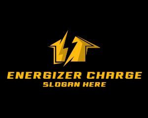 House Lightning Electricity logo design