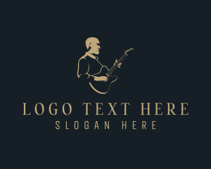 Guitar - Musician Guitar Instrument logo design