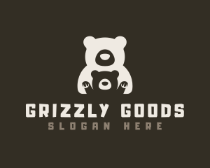 Grizzly Teddy Bear logo design