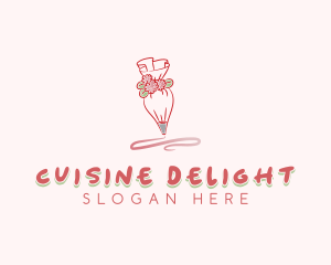 Icing Piping Bag logo design