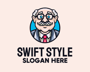 Old Bald Man logo design