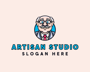 Old Bald Man logo design