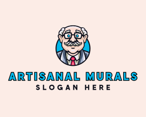 Old Bald Man logo design