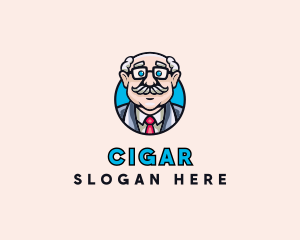 Old Bald Man logo design