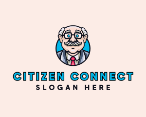 Old Bald Man logo design