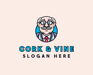 Old Bald Man logo design