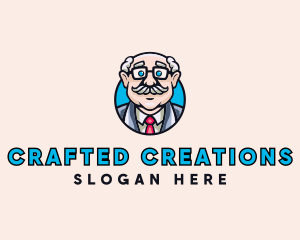 Old Bald Man logo design