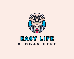 Old Bald Man logo design