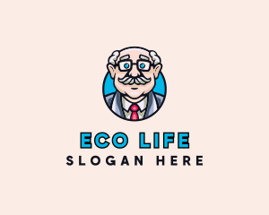 Old Bald Man logo design