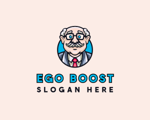 Old Bald Man logo design