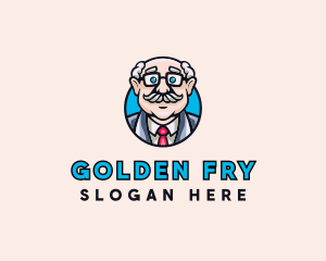 Old Bald Man logo design