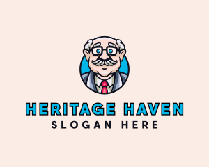 Old Bald Man logo design