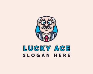 Old Bald Man logo design