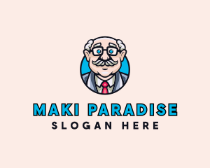 Old Bald Man logo design