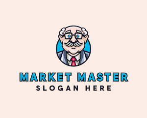 Old Bald Man logo design